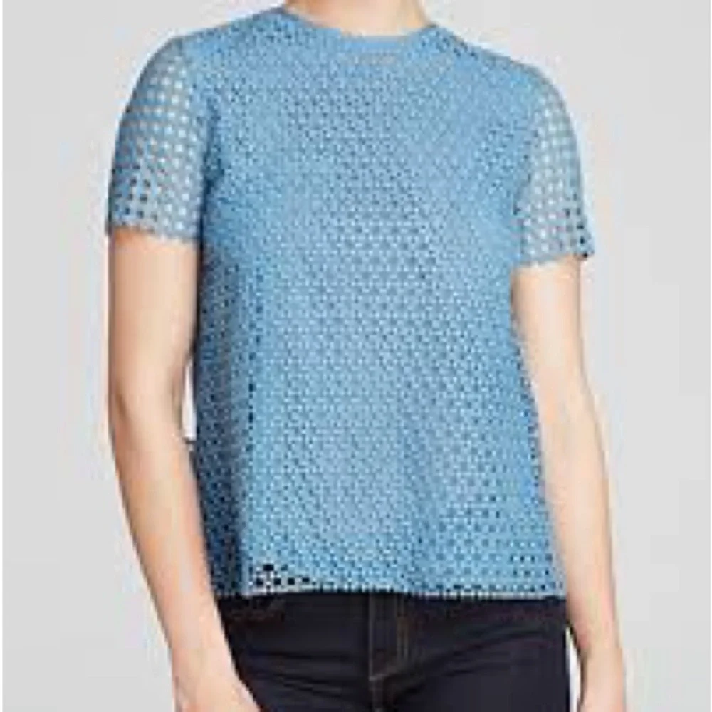Tory Burch Crescent Guipure Lace Tee